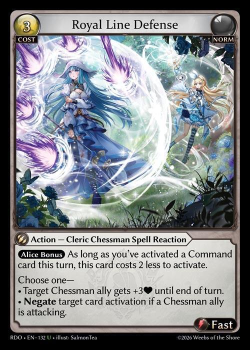 Royal Line Defense - Radiant Origins - Grand Archive TCG