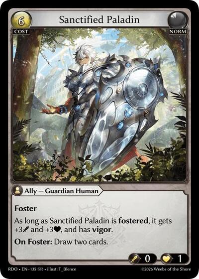 Sanctified Paladin card