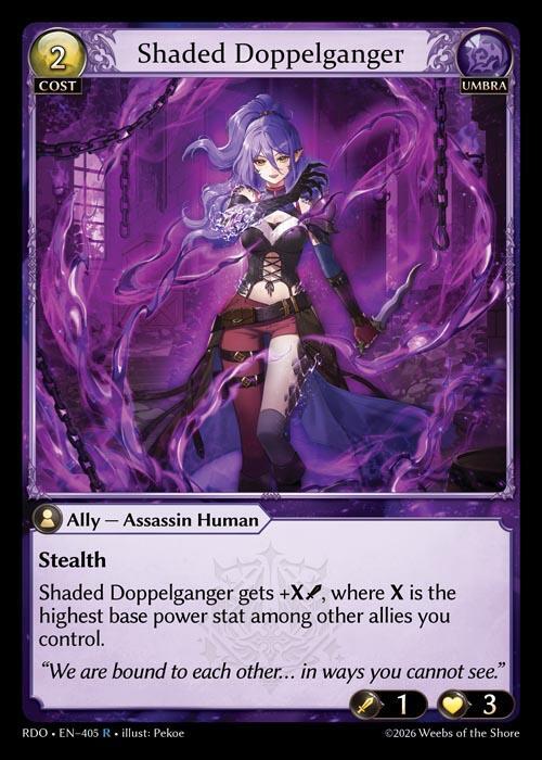 Shaded Doppelganger - Radiant Origins - Grand Archive TCG - TCGplayer.com