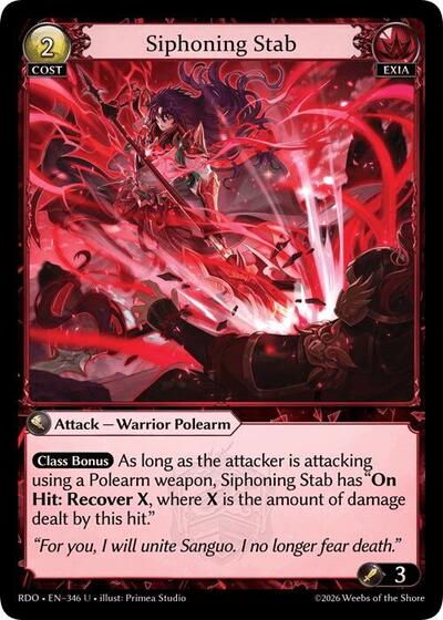 Siphoning Stab card