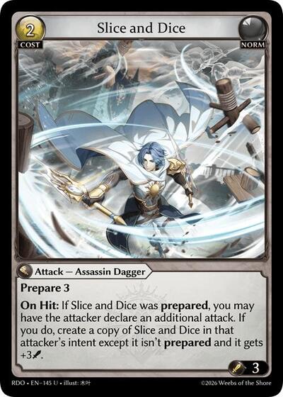 Slice and Dice card