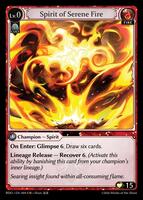 Spirit of Serene Fire - Radiant Origins - Grand Archive TCG