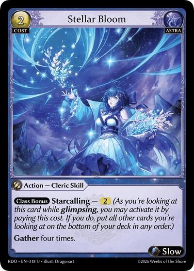 Stellar Bloom card