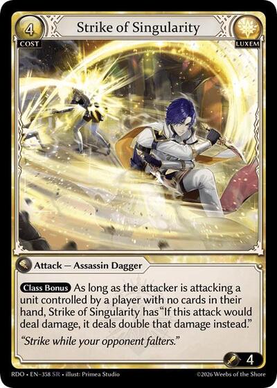 Strike of Singularity card