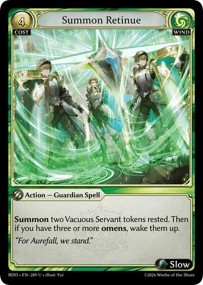 Summon Retinue card
