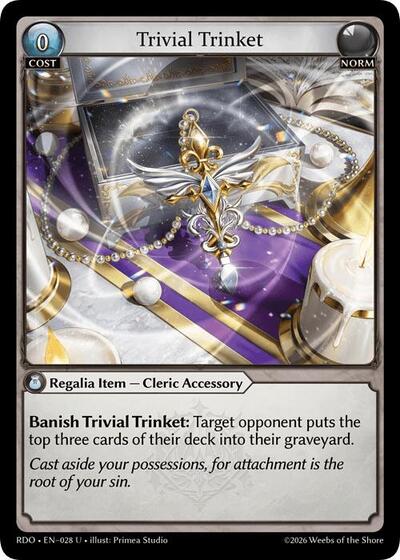 Trivial Trinket card