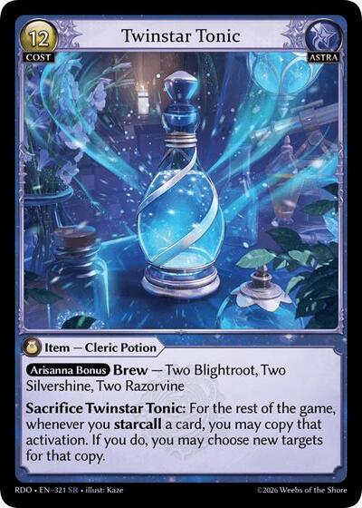 Twinstar Tonic card
