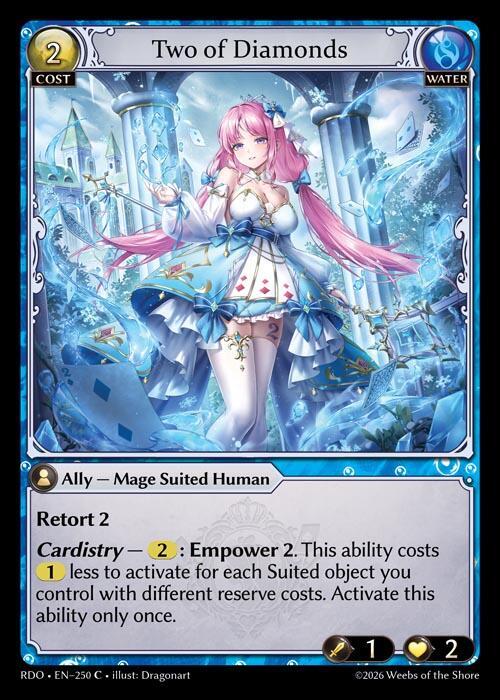 Two of Diamonds - Radiant Origins - Grand Archive TCG - TCGplayer.com