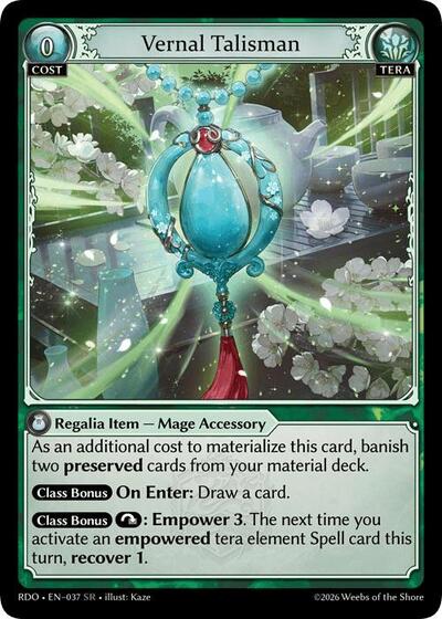 Vernal Talisman card