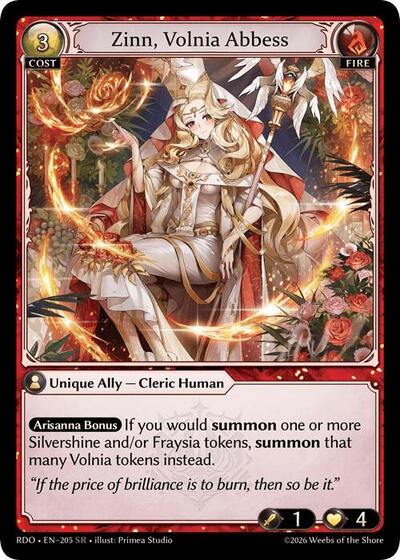 Zinn, Volnia Abbess card