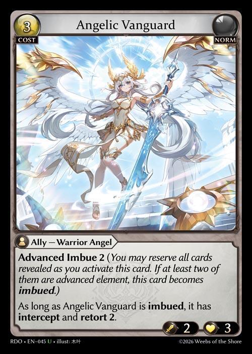 Angelic Vanguard (Curio Foil) - Radiant Origins - Grand Archive