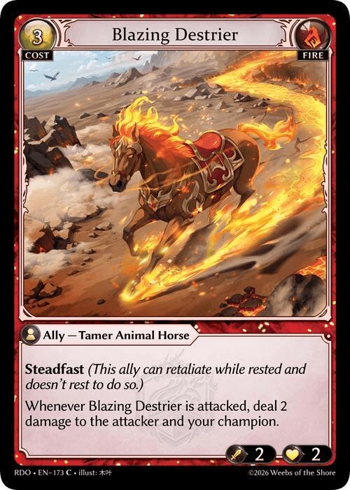 Blazing Destrier (Curio Foil)