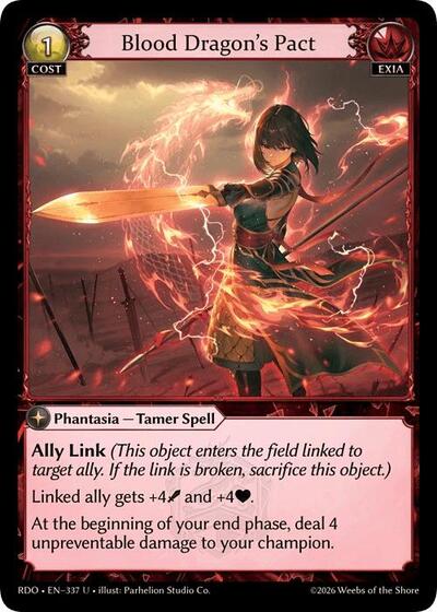 Blood Dragon's Pact (Curio Foil) card
