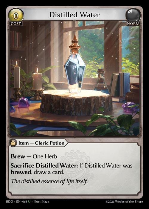 その他 Grand Archive Curio foil Distilled Water Distilled Water (Curio Foil) - Radiant Origins - Grand Archive TCG