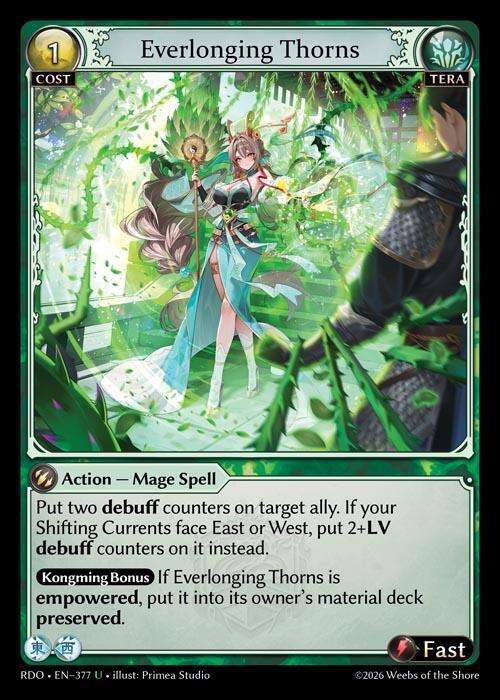 Everlonging Thorns (Curio Foil) - Radiant Origins - Grand Archive