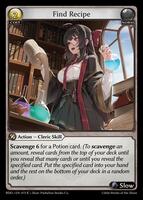 Find Recipe (Curio Foil) - Radiant Origins - Grand Archive TCG