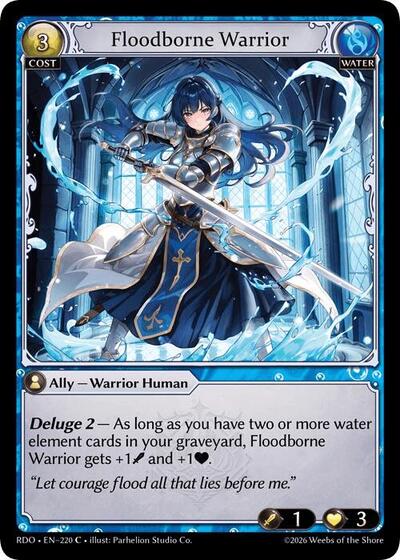 Floodborne Warrior (Curio Foil) card