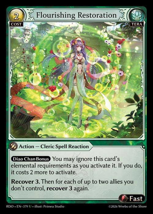 Flourishing Restoration (Curio Foil) - Radiant Origins - Grand