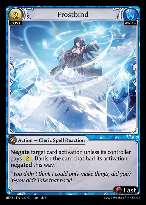 Frostbind (Curio Foil) - Radiant Origins - Grand Archive TCG