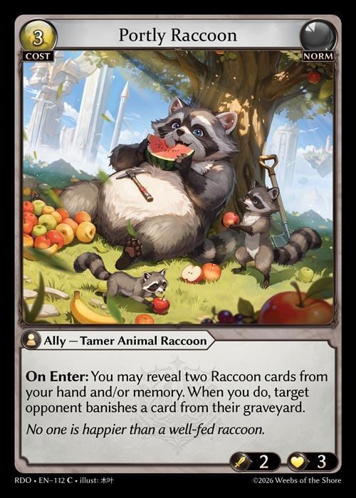 その他 Protector Raccoon CURIO foil Banner Raccoon (Curio Foil) - Radiant Origins - Grand Archive TCG