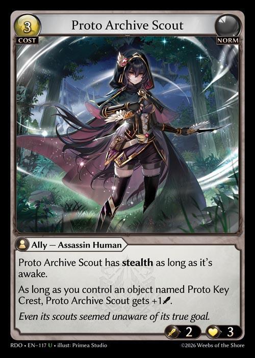 Proto Archive Scout (Curio Foil) - Radiant Origins - Grand Archive
