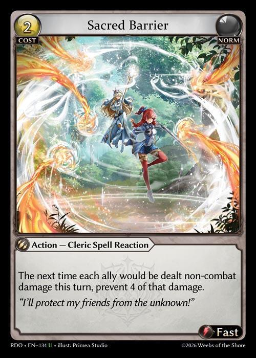 Sacred Barrier(Curio Foil) - グランドアーカイブ Sacred Barrier (Curio Foil) - Radiant Origins - Grand Archive TCG