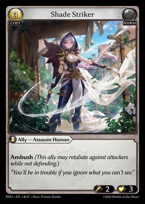 その他 Shade Striker (Curio Foil) Shade Striker (Curio Foil) - Radiant Origins - Grand Archive TCG