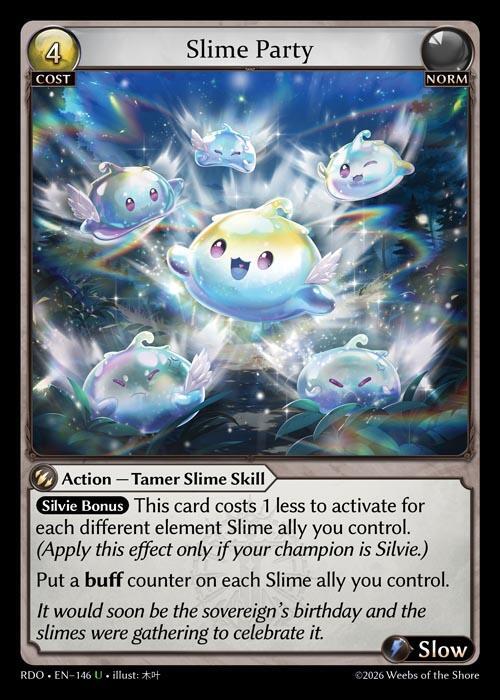 Slime Party (Curio Foil) - Radiant Origins - Grand Archive TCG