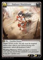 Stalwart Shieldmate (Curio Foil) - Radiant Origins - Grand Archive