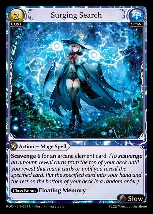 Surging Search (Curio Foil) - Radiant Origins - Grand Archive TCG