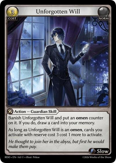 Unforgotten Will (Curio Foil) card