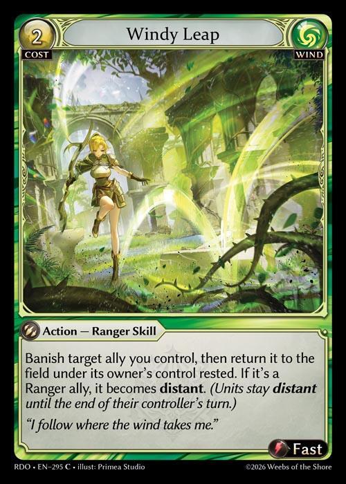 Windy Leap (Curio Foil) - Radiant Origins - Grand Archive TCG