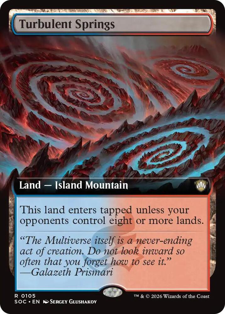 Turbulent Springs (Extended Art) - Commander: Secrets of