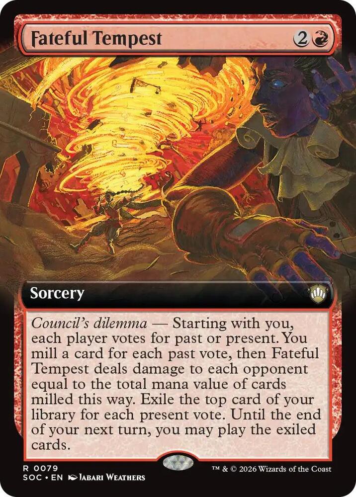 Fateful Tempest (Extended Art) - Commander: Secrets of Strixhaven