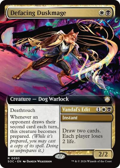 Defacing Duskmage (Extended Art)