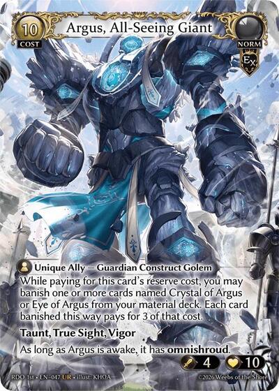 Argus, All-Seeing Giant card