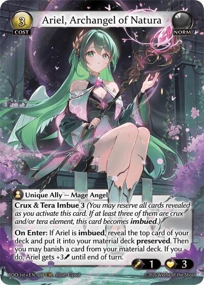 Ariel, Archangel of Natura card