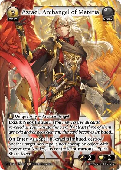Azrael, Archangel of Materia card