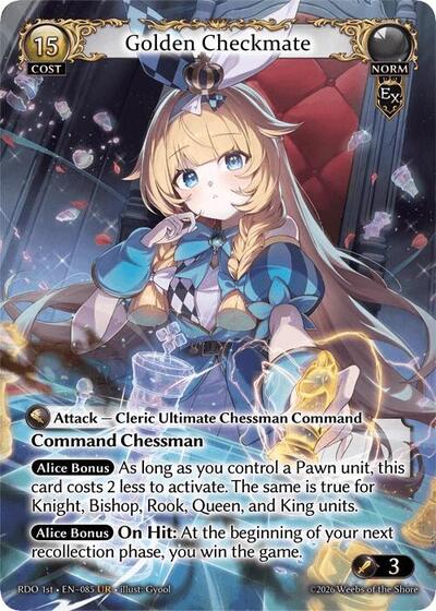 Golden Checkmate card