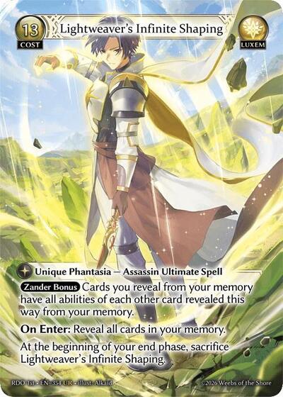 Lightweaver's Infinite Shaping card