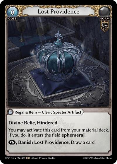 Lost Providence card