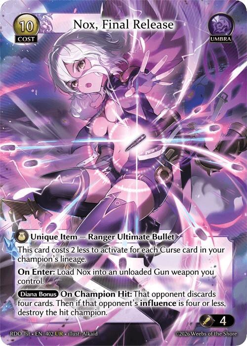 Nox, Final Release - Radiant Origins - Grand Archive TCG