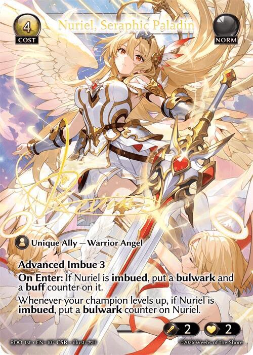 Nuriel, Seraphic Paladin foil 1枚 Nuriel, Seraphic Paladin (CSR) - Radiant Origins - Grand Archive