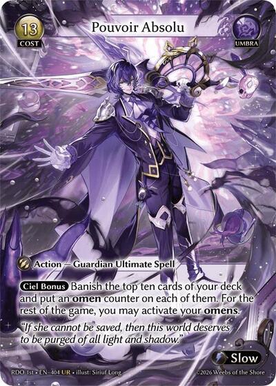 Pouvoir Absolu card