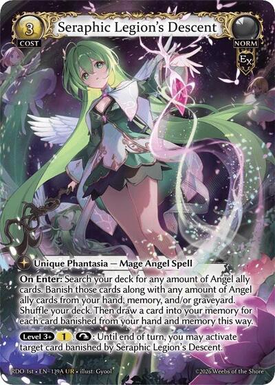 Seraphic Legion's Descent (139A) card