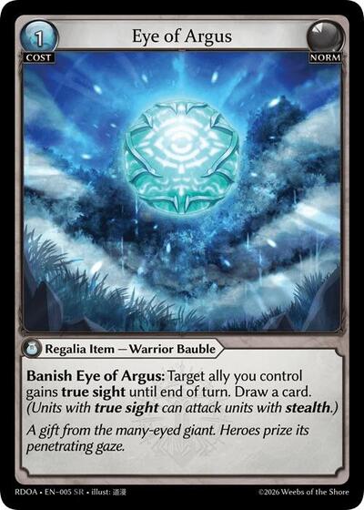 Eye of Argus Radiant Origins card price