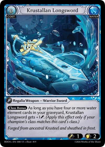 Krustallan Longsword card