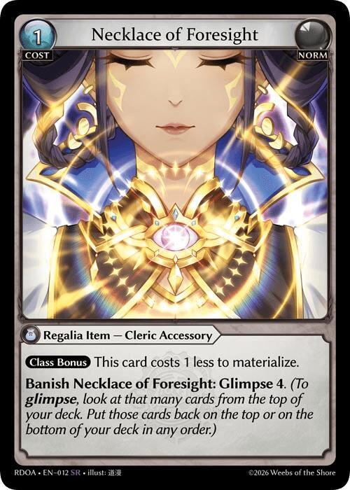 その他 Necklace of Foresight - Grand Archive Necklace of Foresight - Radiant Origins - Grand Archive TCG