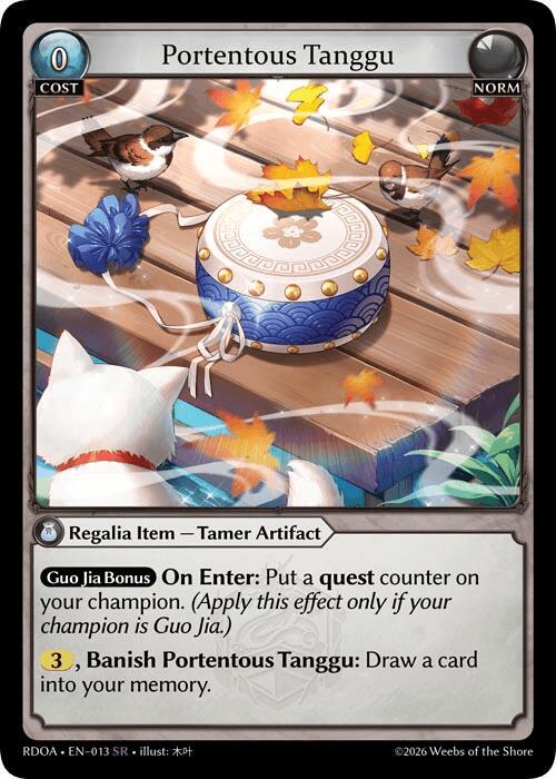 その他 grand archive Portentous Tanggu SR foil Portentous Tanggu - Radiant Origins - Grand Archive TCG
