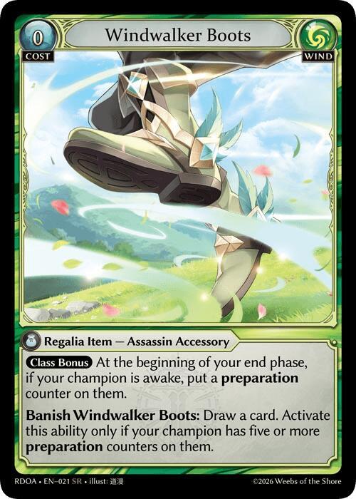 Armaments Boots Windwalker その他 状態B】Grand F Foil』 Boots 『Windwalker ArchiveTCG その他